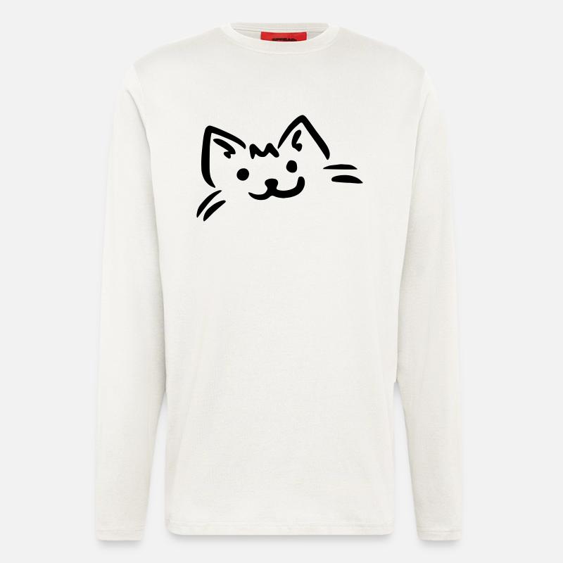 Katze - Langarmshirt - made by SPREAD  - OFF WHITE