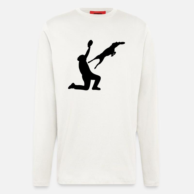Dogfrisbee - Langarmshirt - made by SPREAD  - OFF WHITE