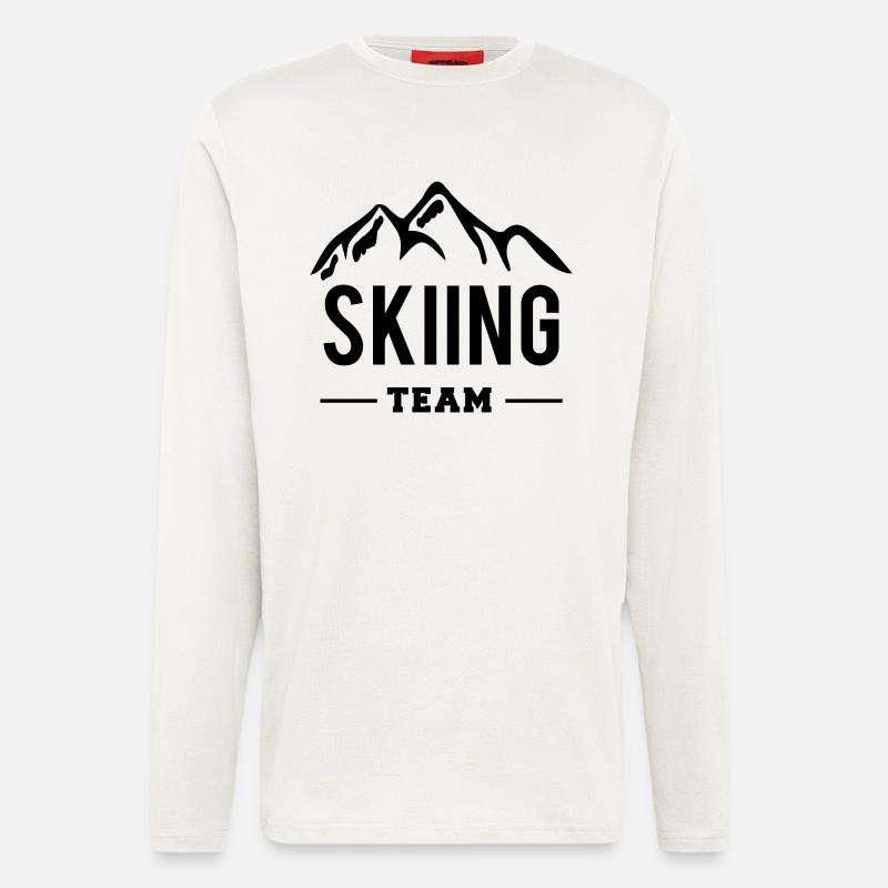 Skiing Team - Langarmshirt - made by SPREAD  - OFF WHITE