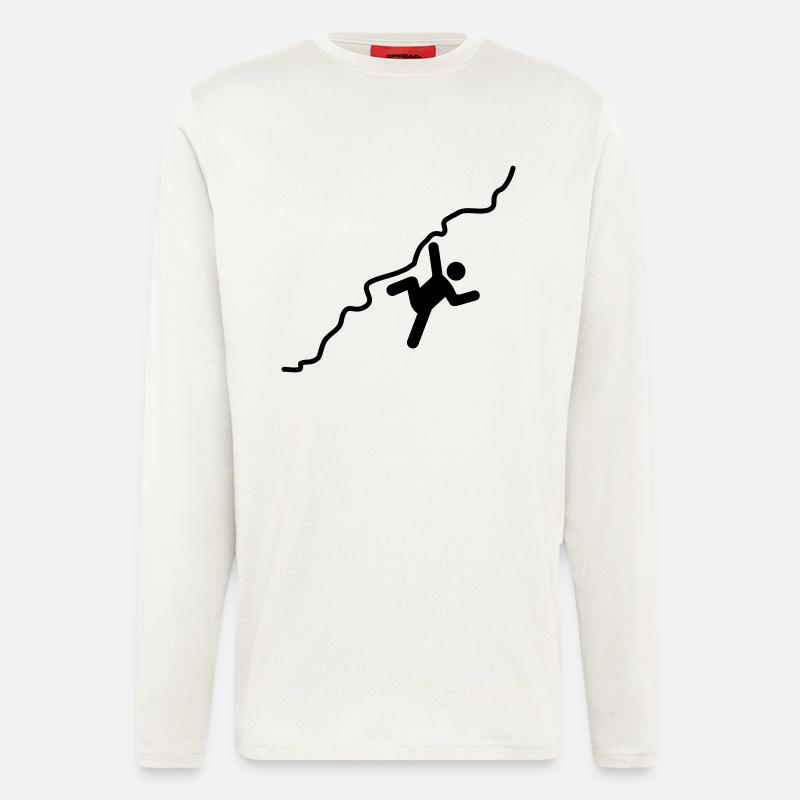 Klettern berg design - Langarmshirt - made by SPREAD  - OFF WHITE