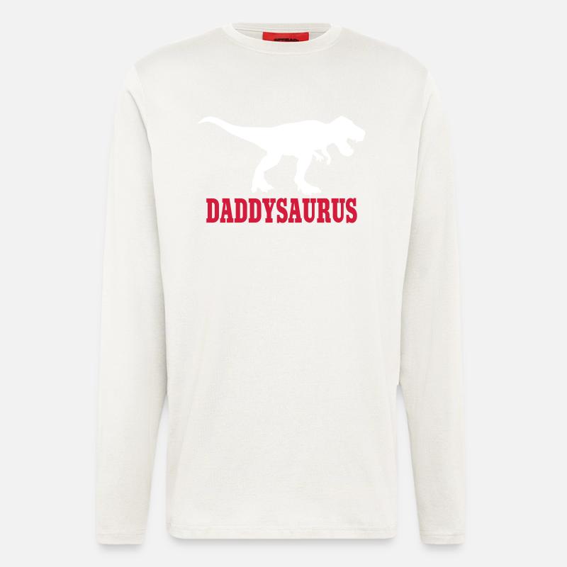 Daddy Saurus - Langarmshirt - made by SPREAD  - OFF WHITE