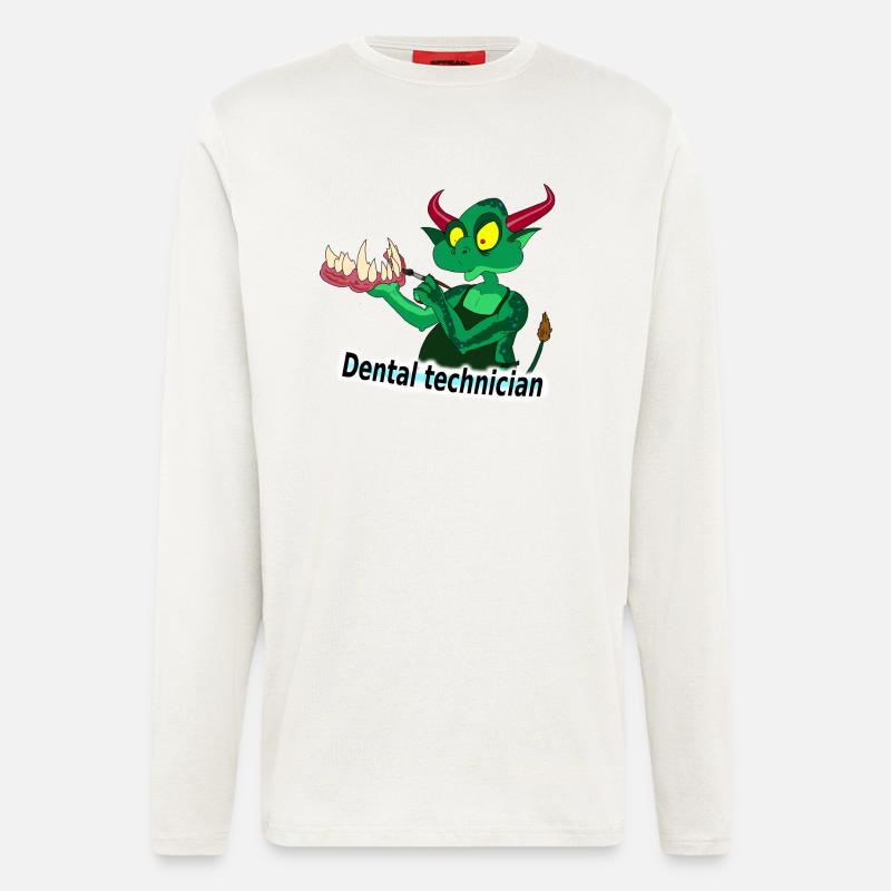 zahntechniker - Langarmshirt - made by SPREAD  - OFF WHITE