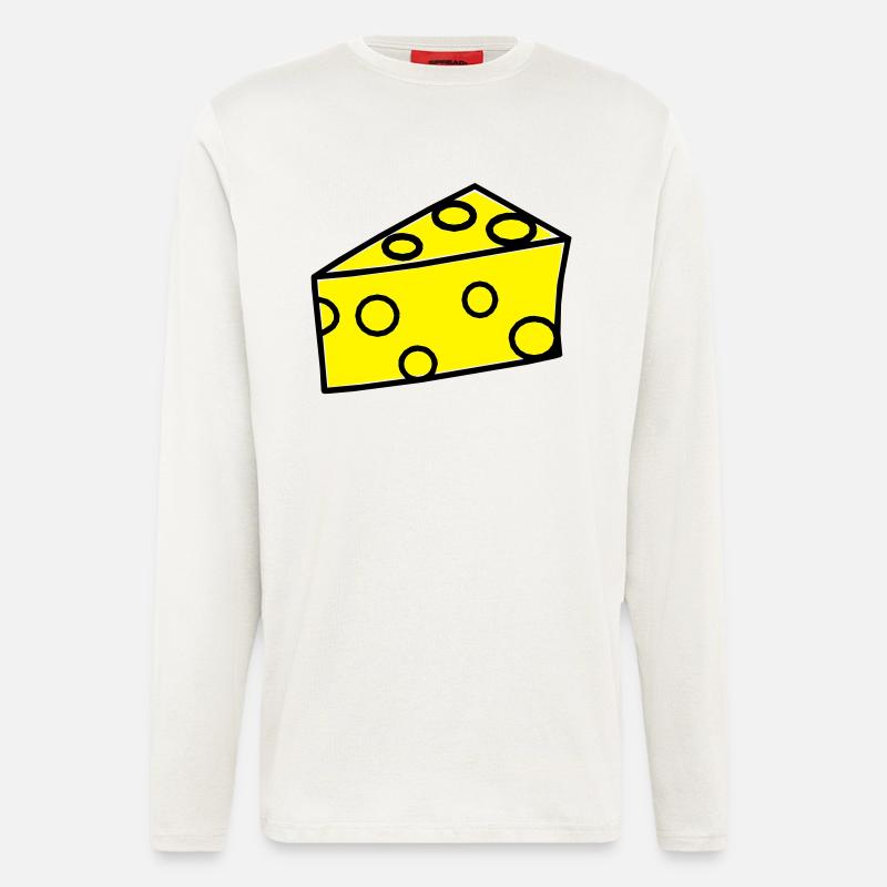 Käse / Käsestück - Langarmshirt - made by SPREAD  - OFF WHITE