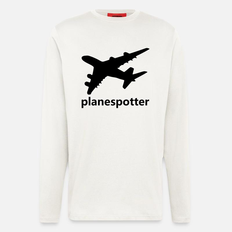 planespotter - Langarmshirt - made by SPREAD  - OFF WHITE