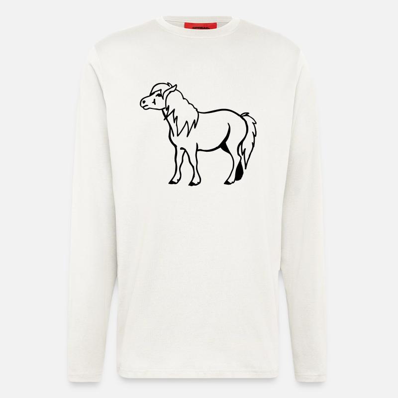 Pony Pferdchen - Langarmshirt - made by SPREAD  - OFF WHITE