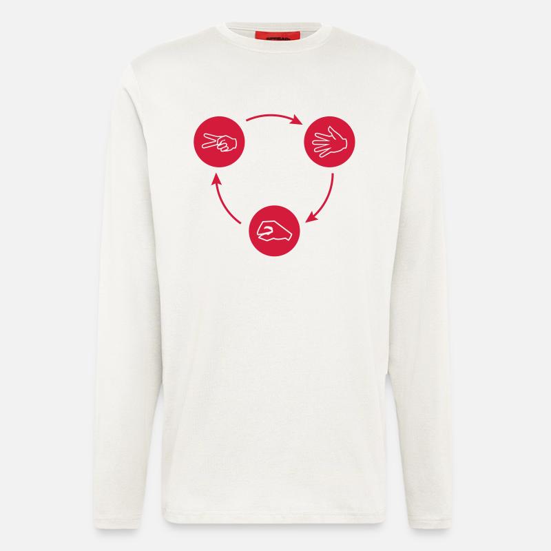 Schnick Schnack Schnuck - Langarmshirt - made by SPREAD  - OFF WHITE