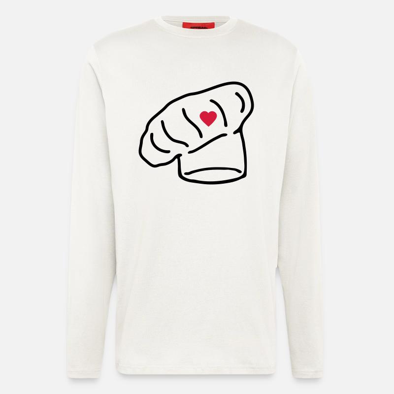 hat cook heart_g1 - Longsleeve - made by SPREAD  - OFF WHITE