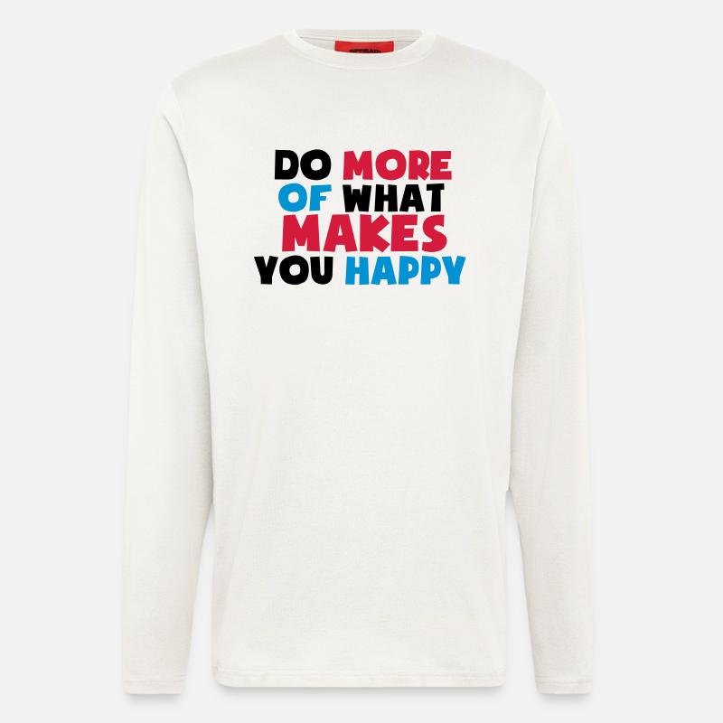 makes_you_happy - Langarmshirt - made by SPREAD  - OFF WHITE