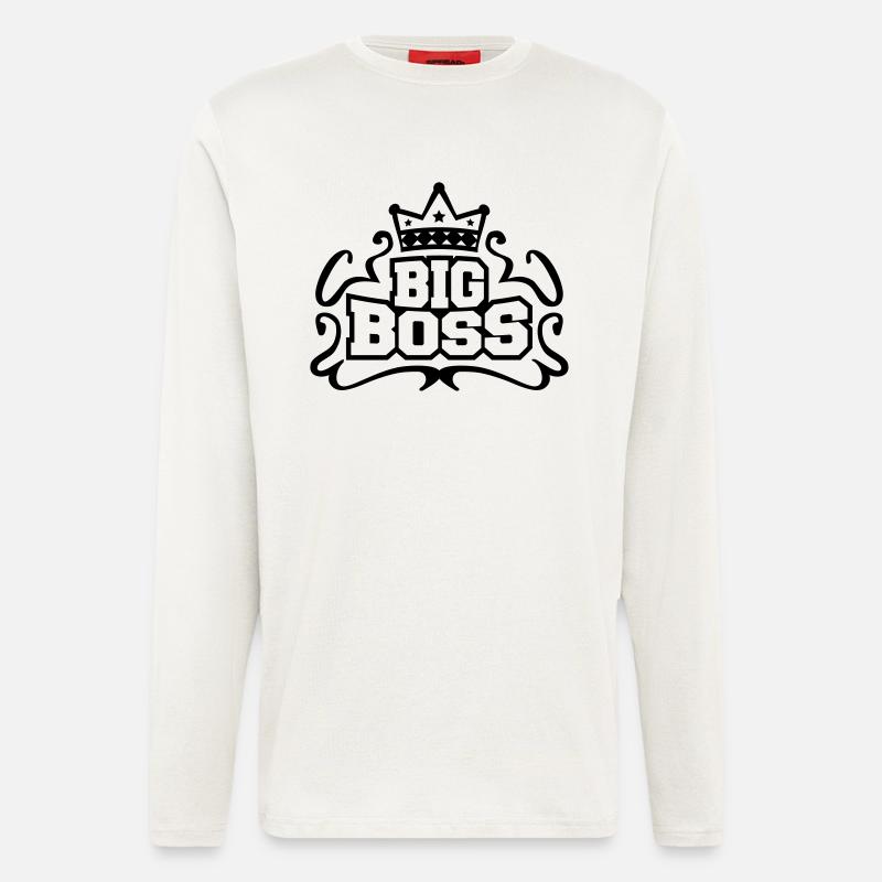 big_boss_design_p1 - Langarmshirt - made by SPREAD  - OFF WHITE