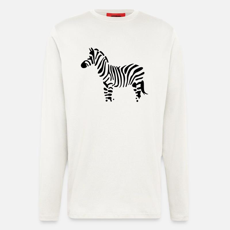 zebra - Langarmshirt - made by SPREAD  - OFF WHITE
