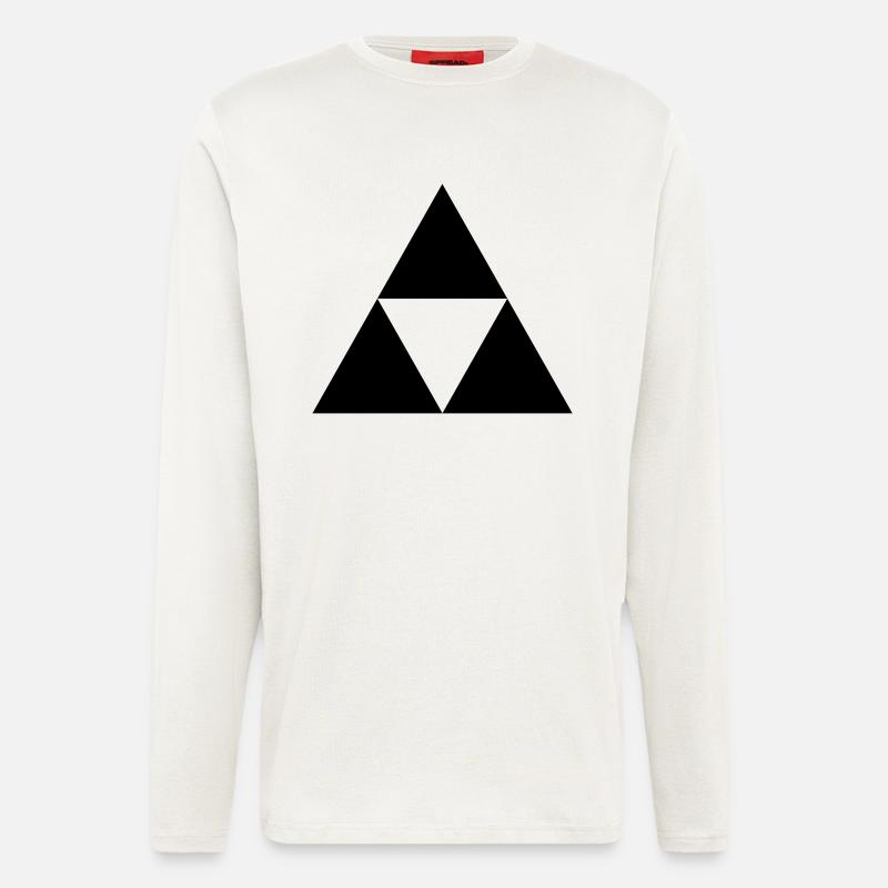 Sierpinski Dreieck - Langarmshirt - made by SPREAD  - OFF WHITE