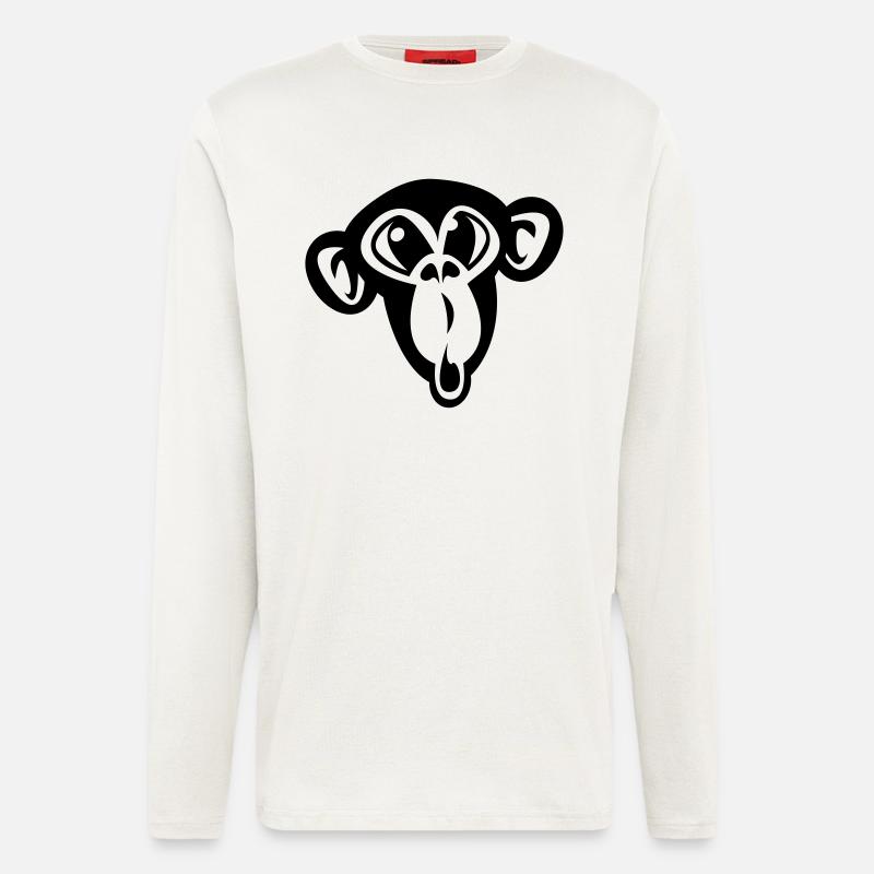 Cute monkey - Longsleeve - made by SPREAD  - OFF WHITE