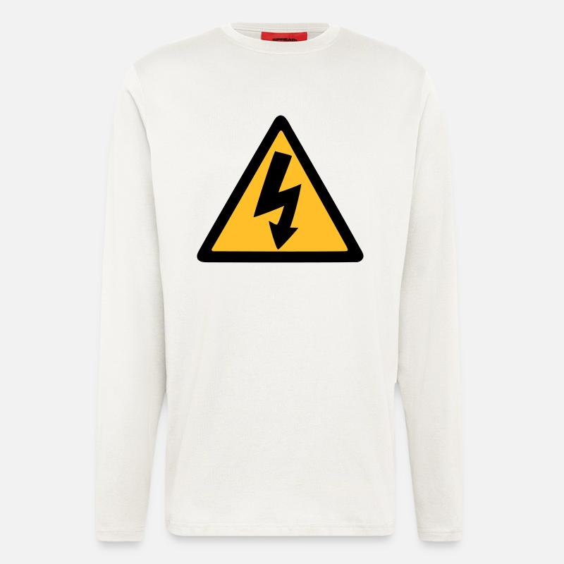 lightning thunder - Longsleeve - made by SPREAD  - OFF WHITE