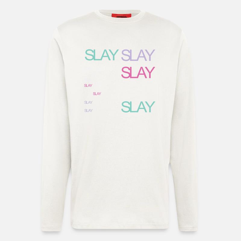 égorger - Manches longues bio décontracté fabriqué en UE - OFF WHITE