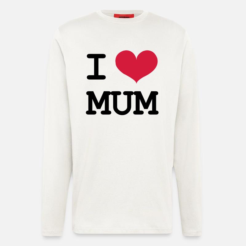 I Love Mum - Langarmshirt - made by SPREAD  - OFF WHITE