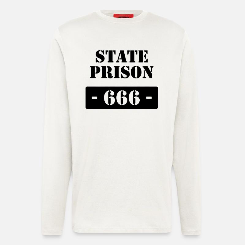 State Prison - 666 - Langarmshirt - made by SPREAD  - OFF WHITE