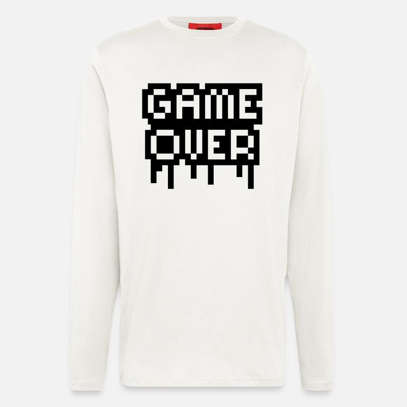 Game Over Stamp - Langarmshirt - made by SPREAD  - OFF WHITE