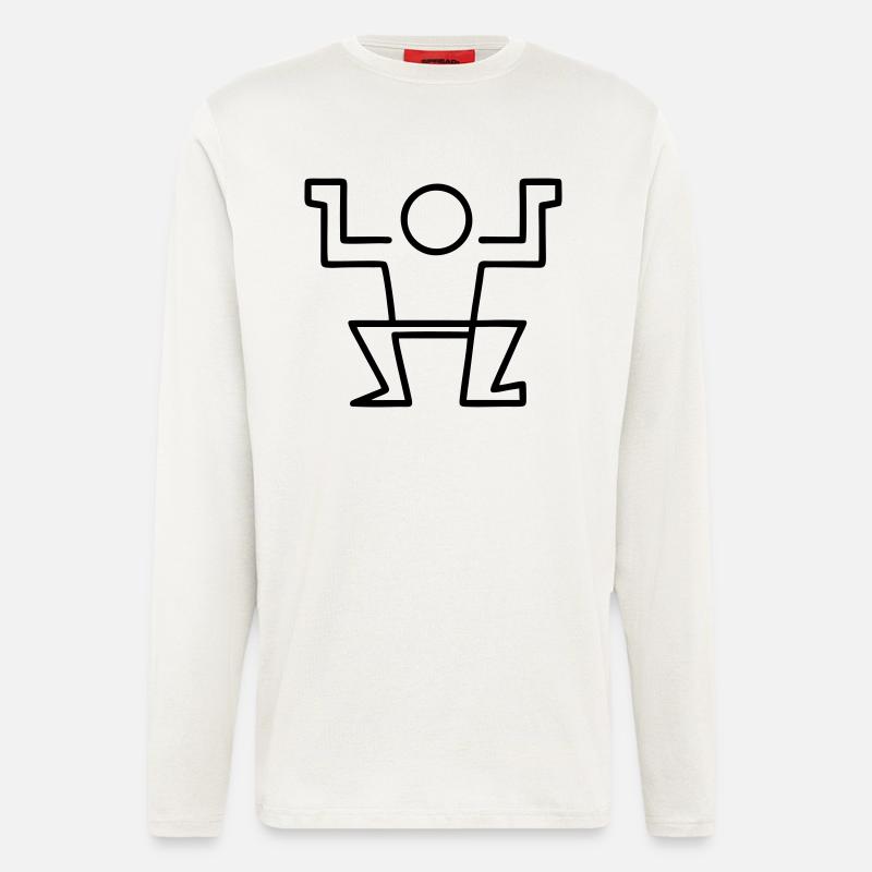 Männchen - Hip Hop - Langarmshirt - made by SPREAD  - OFF WHITE