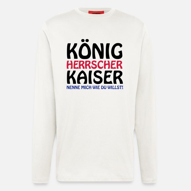 koenig_kaiser3 - Langarmshirt - made by SPREAD  - OFF WHITE