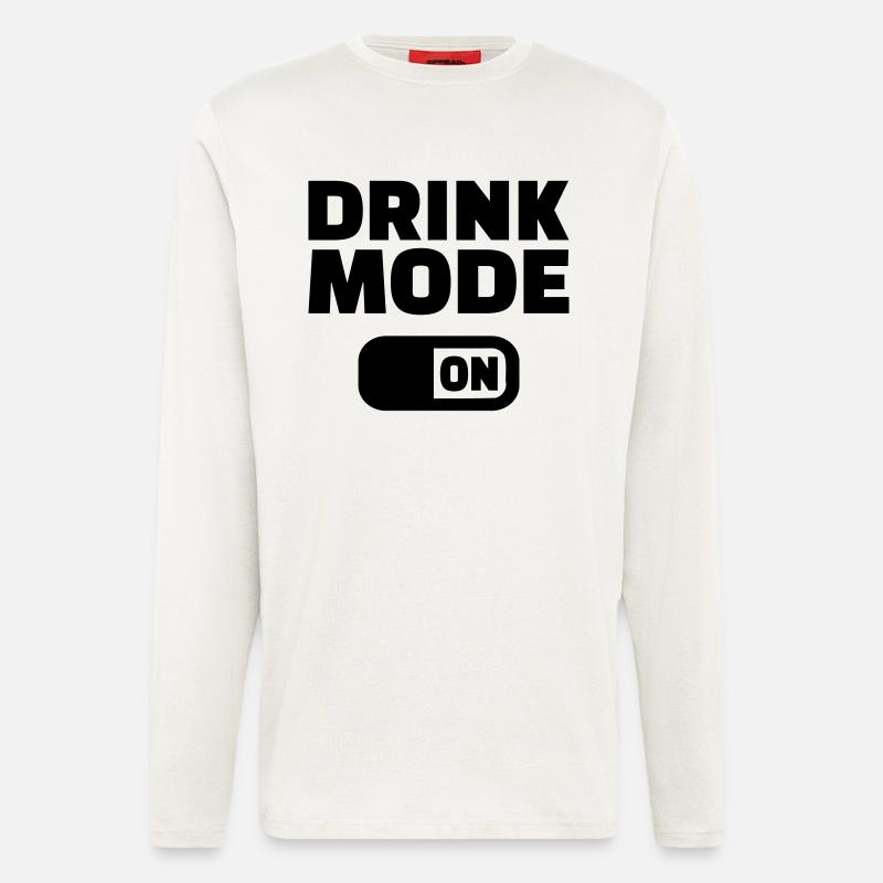 Drink Mode on - Longsleeve - made by SPREAD  - OFF WHITE