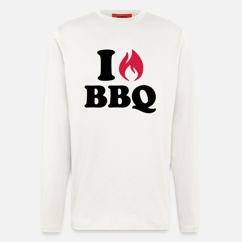 I Love BBQ - Longsleeve - made by SPREAD  - OFF WHITE