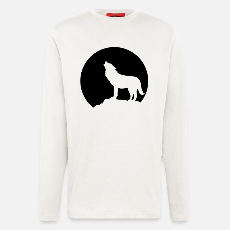 Wolf - Longsleeve - made by SPREAD  - OFF WHITE