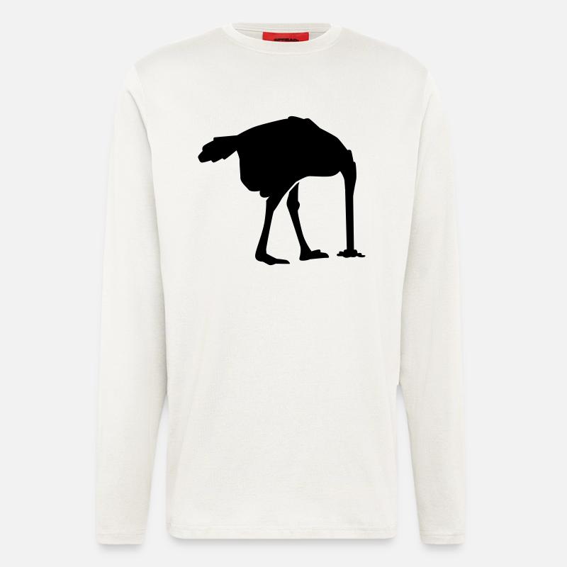 Strauß - Langarmshirt - made by SPREAD - OFF WHITE