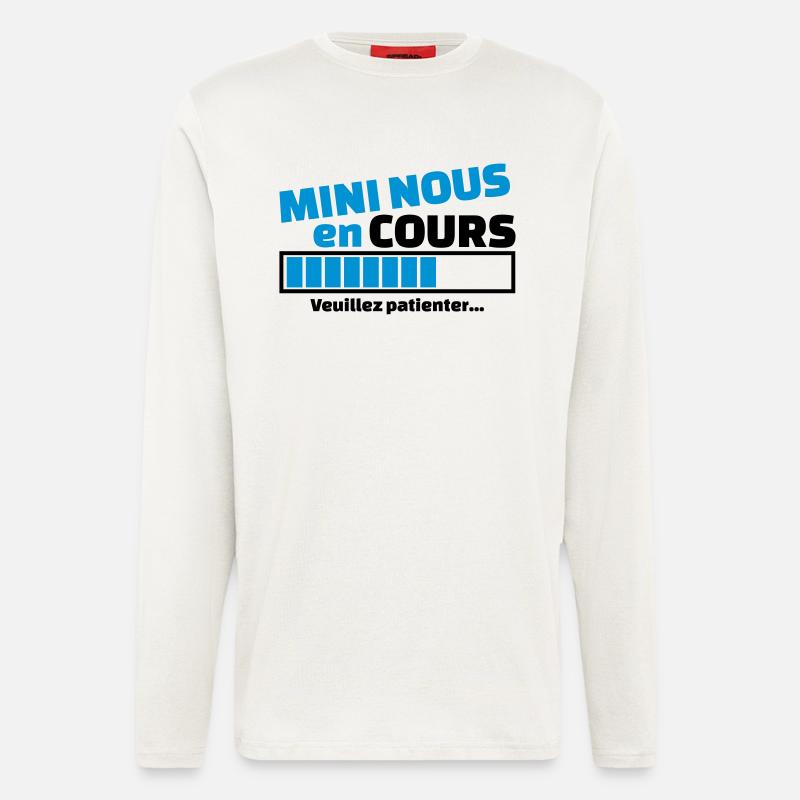 mini nous en cours - Manches longues bio décontracté fabriqué en UE - OFF WHITE