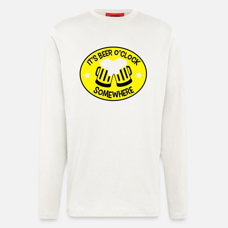 It's Beer o'Clock Somewhere - Longsleeve - made by SPREAD  - OFF WHITE