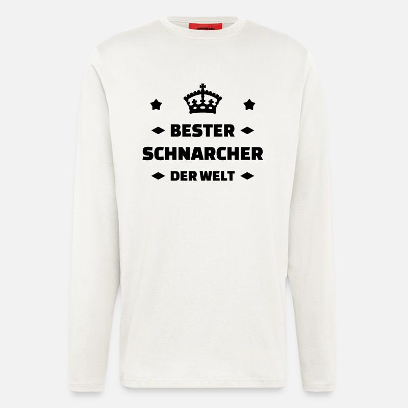Schnarchen / Schnarcher / Schlaf / Schnarcherin - Langarmshirt - made by SPREAD  - OFF WHITE