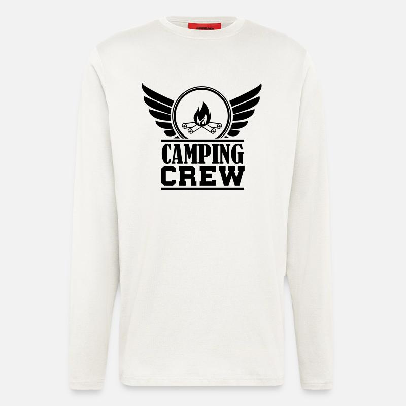 camping__crew - Longsleeve - made by SPREAD  - OFF WHITE