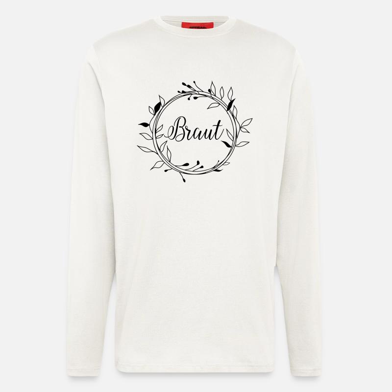 braut_wreath - Langarmshirt - made by SPREAD  - OFF WHITE