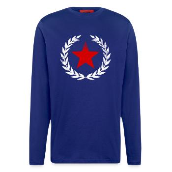 Roter Stern - Langarmshirt - made by SPREAD  - Iconic Blue - Vorne