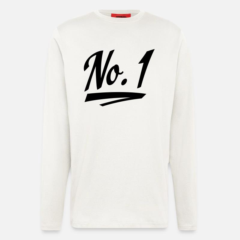 Nummer eins - Langarmshirt - made by SPREAD - OFF WHITE