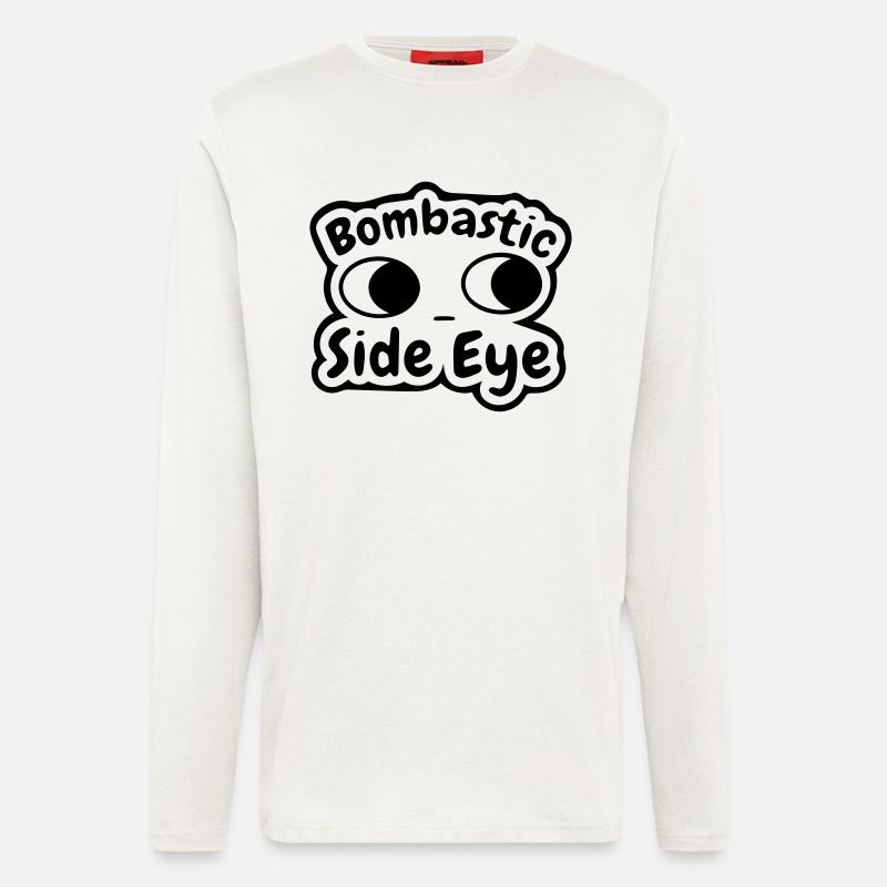 bombastic side eye - Longsleeve - made by SPREAD  - OFF WHITE