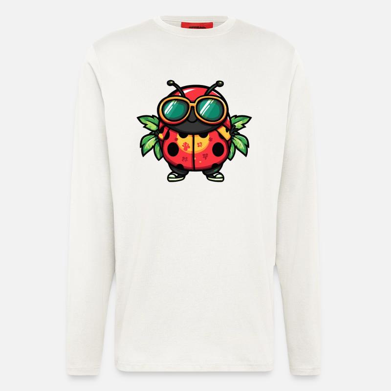 Marienkäfer Sommer - Langarmshirt - made by SPREAD  - OFF WHITE
