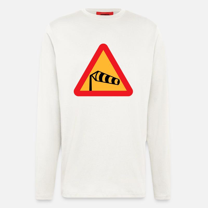 Wind-Socken-Symbol - Langarmshirt - made by SPREAD  - OFF WHITE
