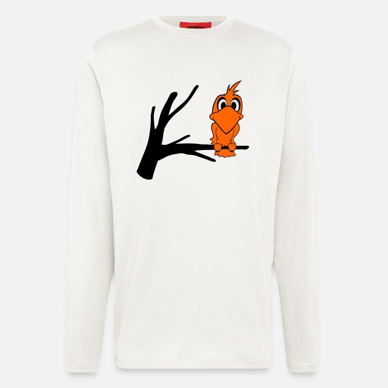 vogel2 - Langarmshirt - made by SPREAD  - OFF WHITE