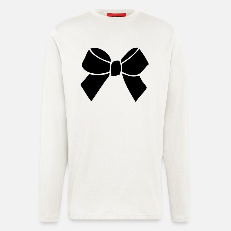 Masche Haarmasche 2 - Langarmshirt - made by SPREAD  - OFF WHITE