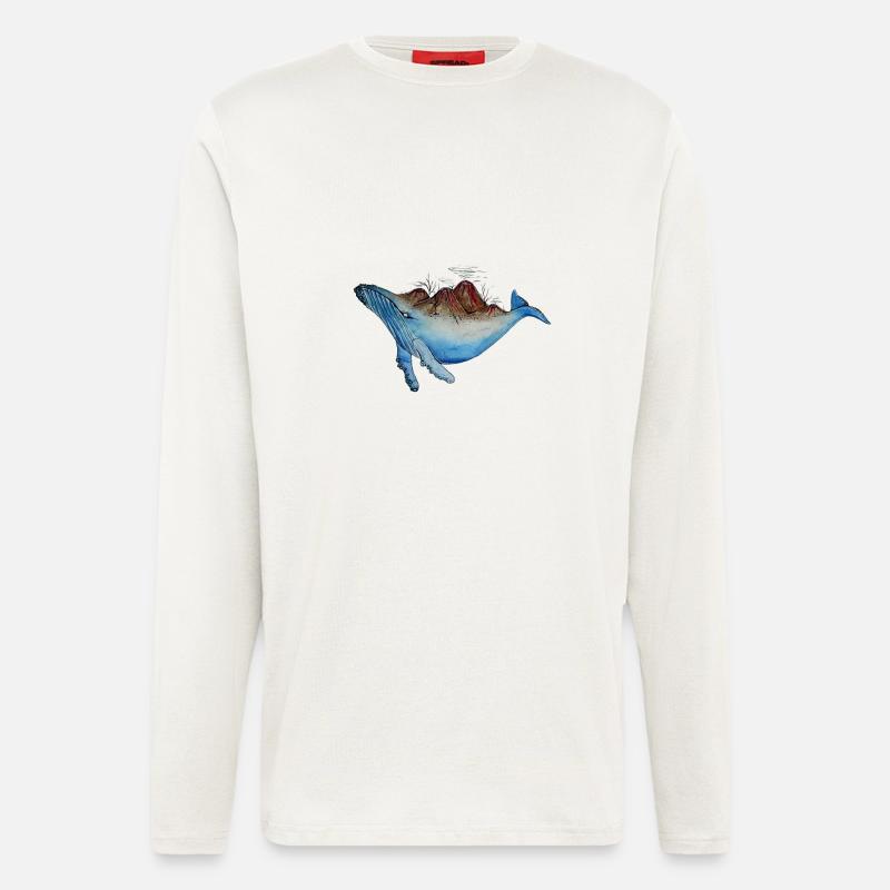 Wal-Vulkan - Langarmshirt - made by SPREAD  - OFF WHITE