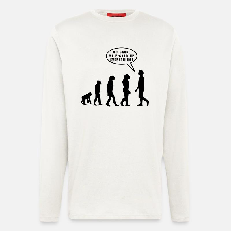 Evolution - Langarmshirt - made by SPREAD  - OFF WHITE