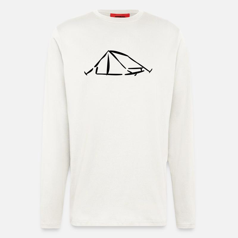 tent_1 - Langarmshirt - made by SPREAD  - OFF WHITE