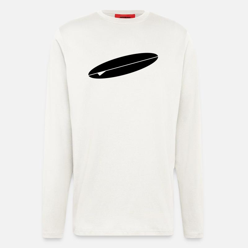 surfbrett - Langarmshirt - made by SPREAD  - OFF WHITE