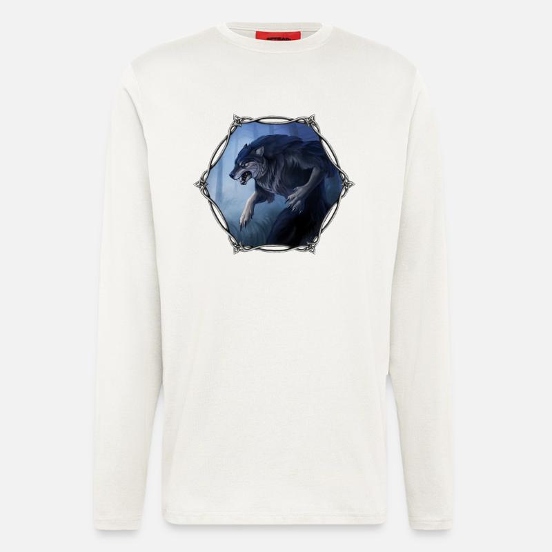 Werwolf - Langarmshirt - made by SPREAD  - OFF WHITE