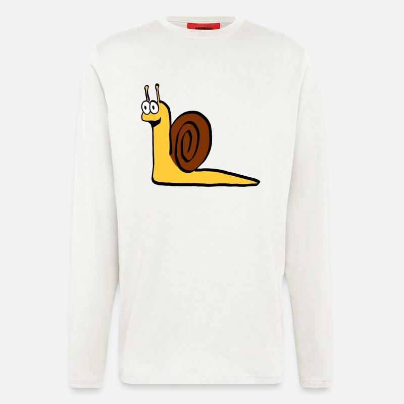 Schnecki#happy - Langarmshirt - made by SPREAD  - OFF WHITE