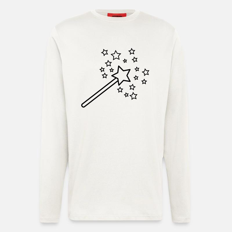 zauberstab_1c - Langarmshirt - made by SPREAD  - OFF WHITE
