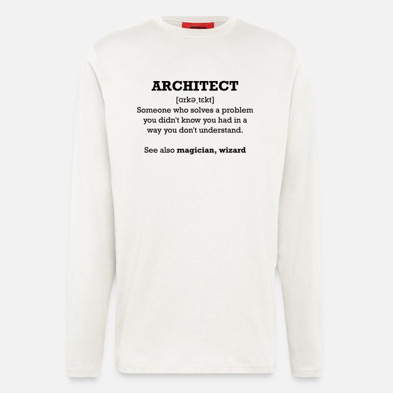Architect - wizard - Langarmshirt - made by SPREAD  - OFF WHITE