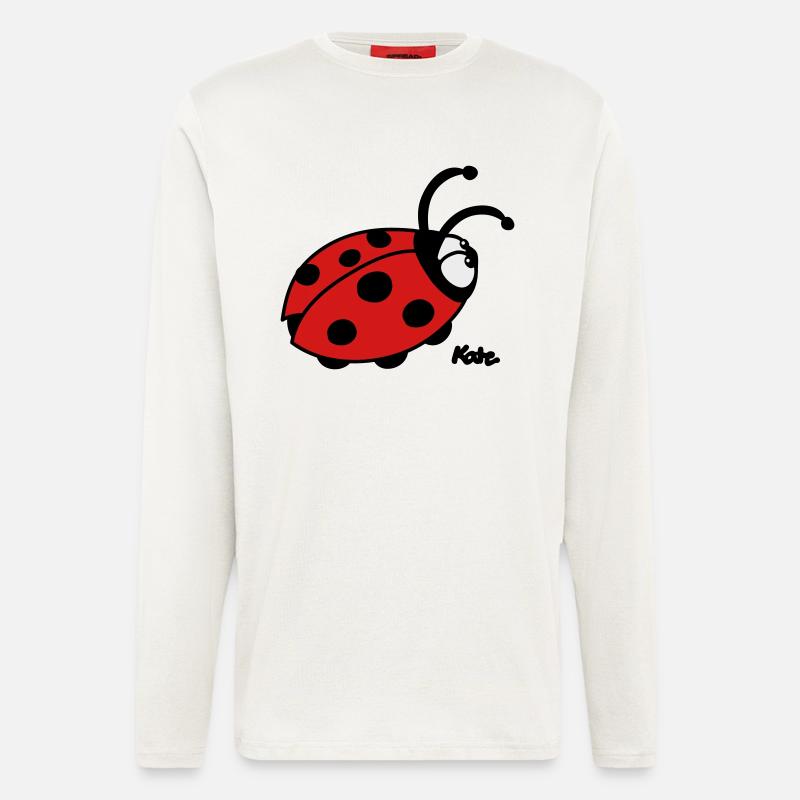 Marienkäfer (c) - Langarmshirt - made by SPREAD  - OFF WHITE