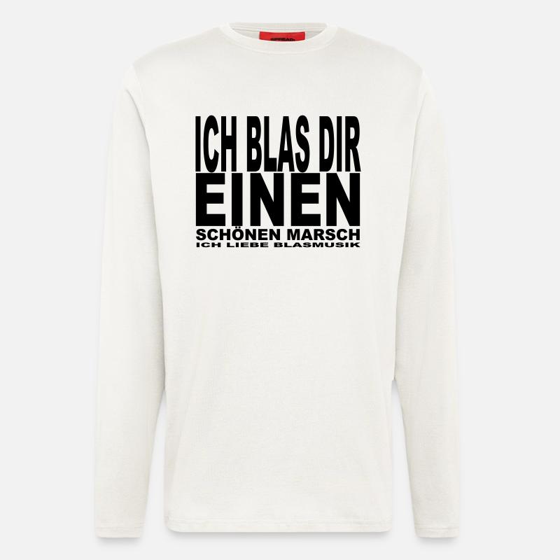 Ich blas dir einen - Langarmshirt - made by SPREAD  - OFF WHITE