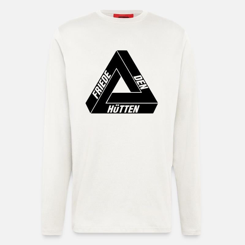 Friede den Hütten - Langarmshirt - made by SPREAD  - OFF WHITE